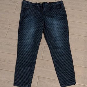 Democracy Dark Wash with white strip Jeans 16P